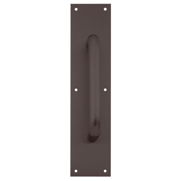 Ives Pull Plate, 8-in CTC, 3/4-in Diameter, 1-1/2-in Clearance, 4-in x 16-in, Oil Rubbed Bronze 8302-8 US10B 4X16